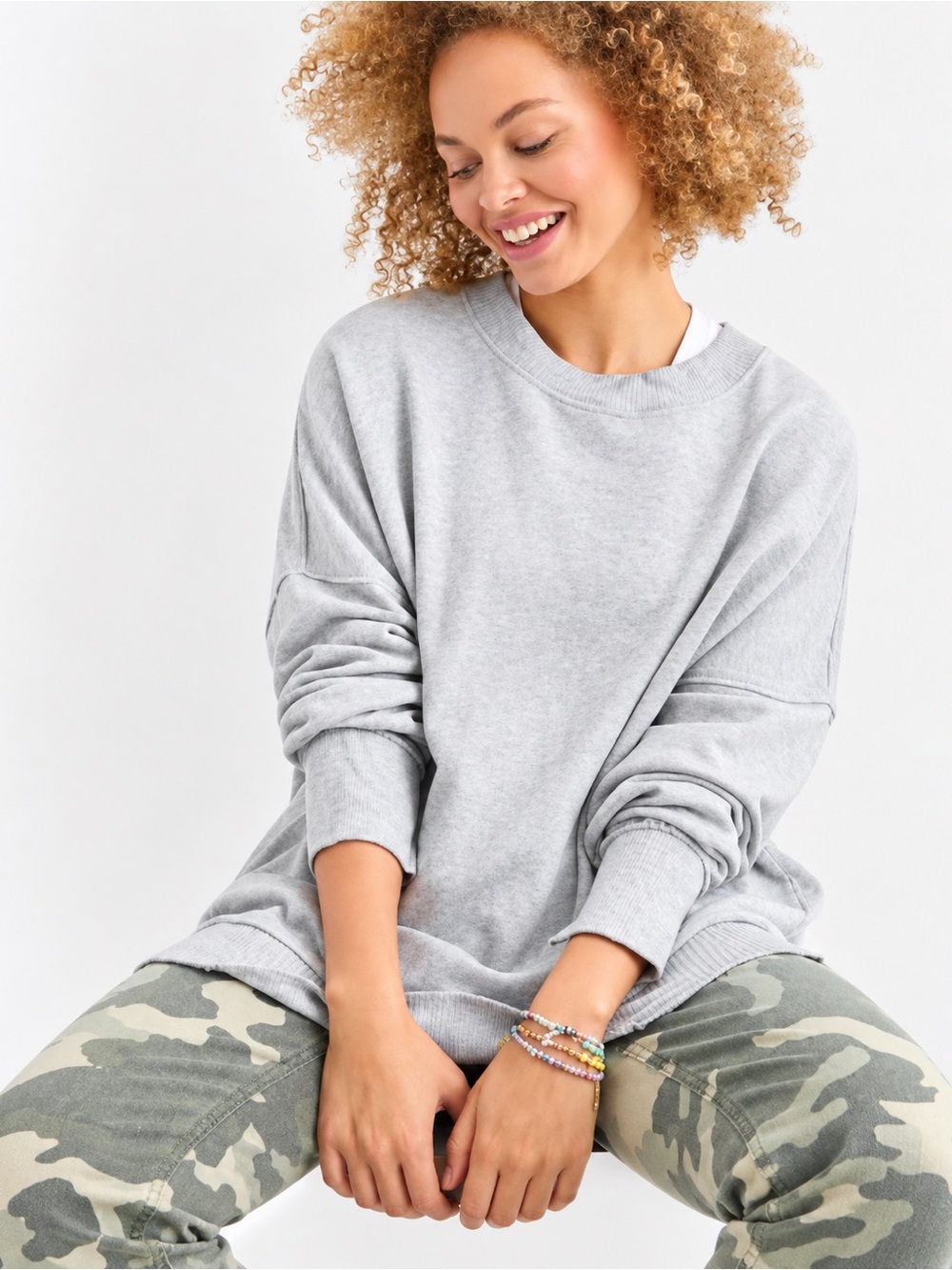 Aerie The Happiest Oversized Crewneck Sweatshirt – Size M